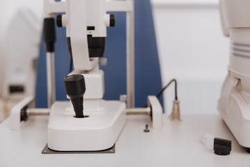 Close up of a refractometer joystick