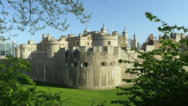 Tower of London, west side, with camera move.
