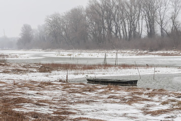 Lake in winter