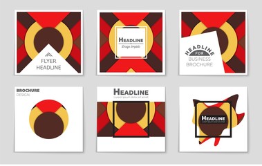 Abstract vector layout background set. For art template design, list, front page, mockup brochure theme style, banner, idea, cover, booklet, print, flyer, book, blank, card, ad, sign, sheet,, a4