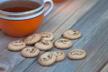 Biscuits with tea