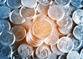 Saving money and banking for finance concept