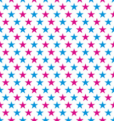 Seamless Colorful Star Pattern. Ideal for gift wrapping paper.
