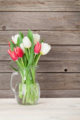 Colorful tulips bouquet