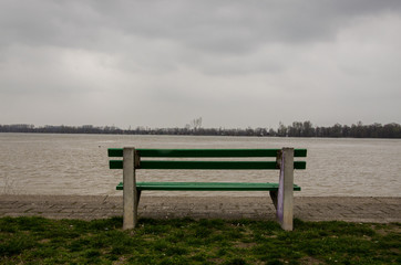 Bench on the River Bank