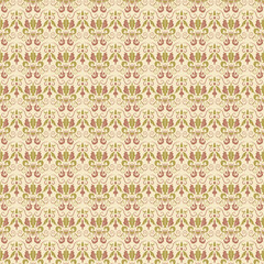 Vector damask vintage seamless pattern background.