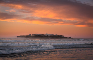 Fototapeta premium Atlantic coast at sunset, Portugal