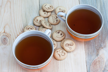 Biscuits with tea