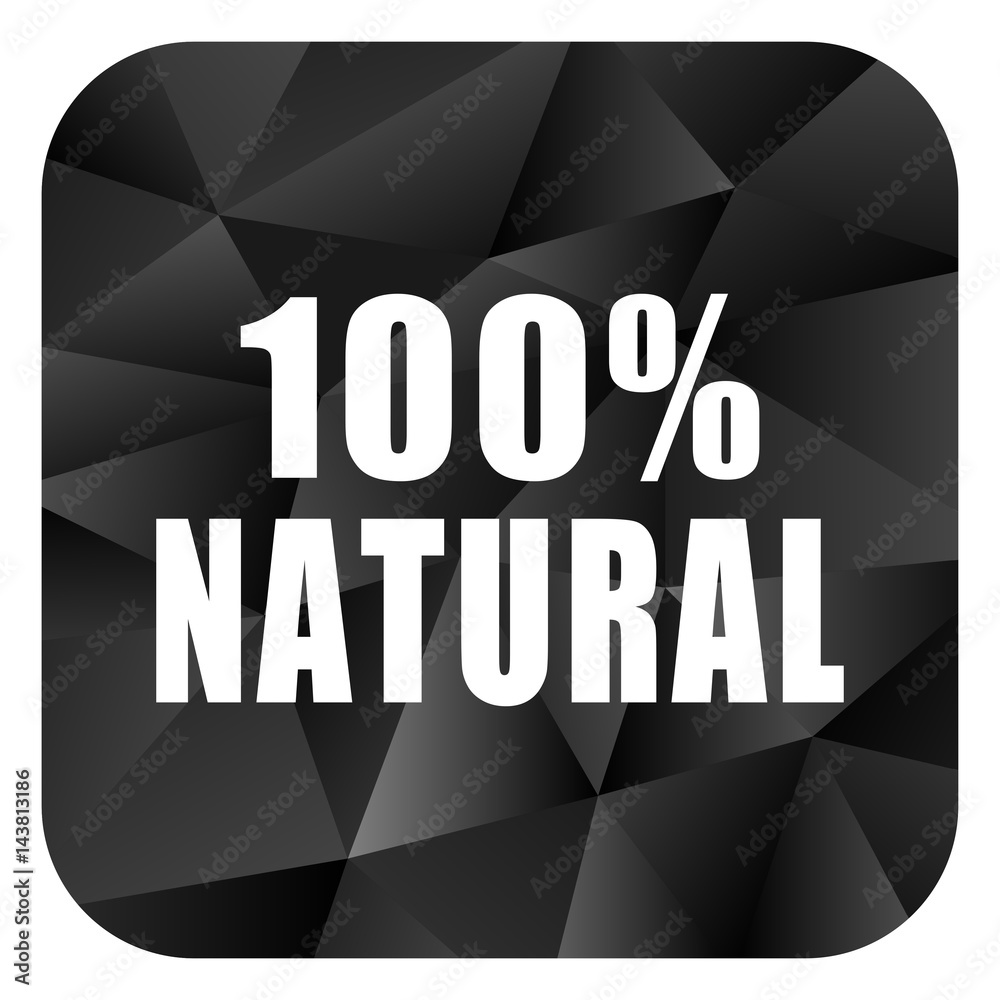 Poster natural black color web modern brillant design square internet icon on white background.