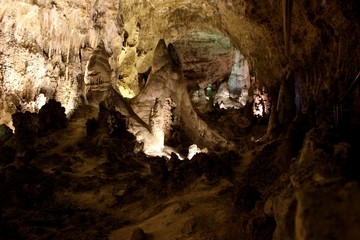 Höhlenlandschaft in Carlsbad Caverns Tropfsteinhöhle in New Mexico / USA