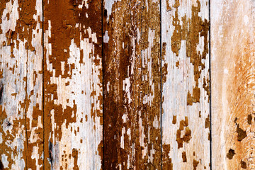 Fototapeta premium Wooden texture with scratches and cracks