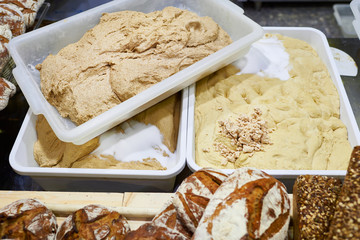 Preparated dough for kneading and baking