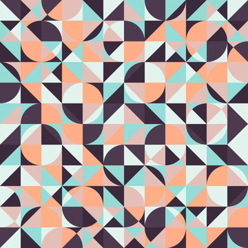 Geometric retro background. Seamless pattern.Vector illustration EPS 10