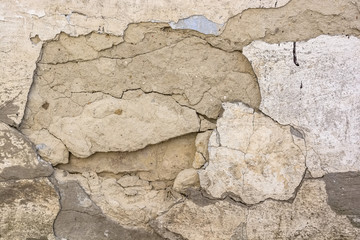 Plaster textured background of old weathered wall
