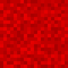 Abstract pattern, background of red monotonous squares in the same color palette for web sites. Flat style. Mosaic