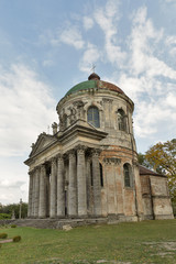 Fototapeta na wymiar Baroque Roman Catholic church of St. Joseph in Pidhirtsi, Ukraine.