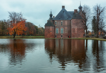 Fototapeta premium Cannenburgh Castle is a 16th century castle in Vaassen