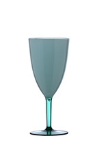 blue elegant glass isolated on a white background