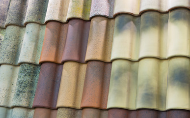 Color Metal Roof Tile close up