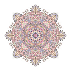 Flower Mandalas. Vintage decorative elements. Oriental pattern, vector illustration. Islam, Arabic, Indian, turkish, pakistan, chinese, ottoman motifs