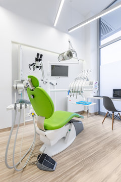 Professional dental office with chair
