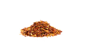Pile of a crushed red pepper