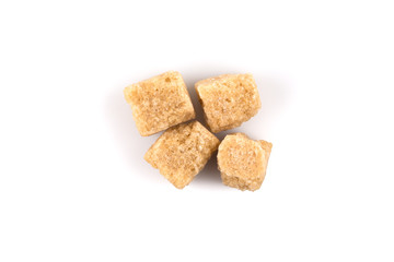 Brown cane sugar cubes