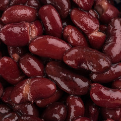 Red kidney beans close up