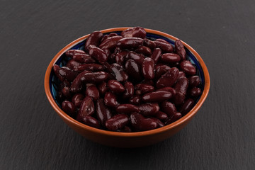 Red kidney beans in a dish