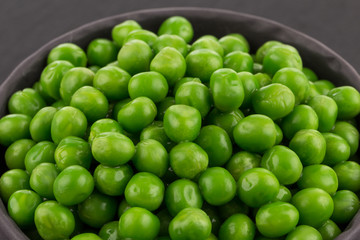 Bowl of green wet pea