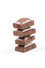 Broken chocolate bar