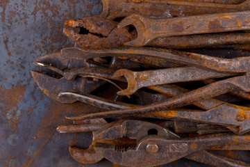 Old rusty tools