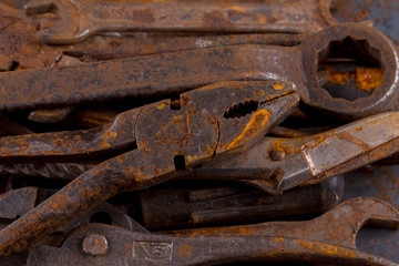 Old rusty tools