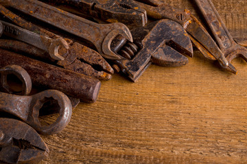 Old rusty tools