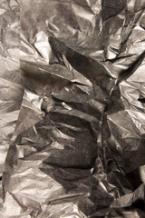 This is a closeup photograph of Black Tissue paper