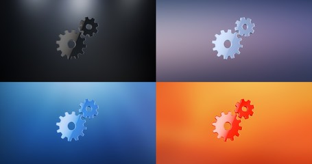 Working Gears S 3d Icon