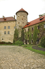 Fototapeta na wymiar Pieskowa Skała (Little Dog's Rock) castle at Ojcow National Park.Poland