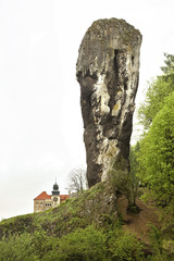 Pieskowa Skała (Little Dog's Rock) castle at Ojcow National Park.Poland