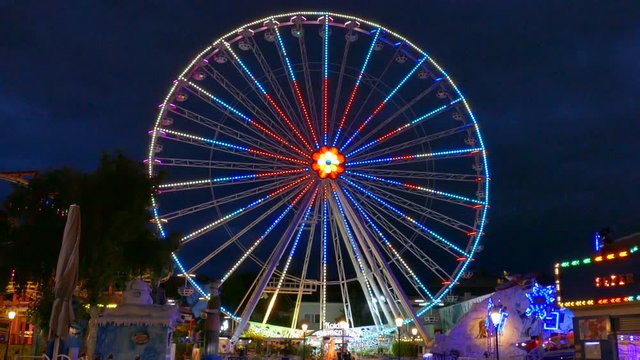 Blumenrad, Giant Wheel in the Prater, Vienna, Austria