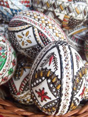 traditional romanian hand painted easter eggs