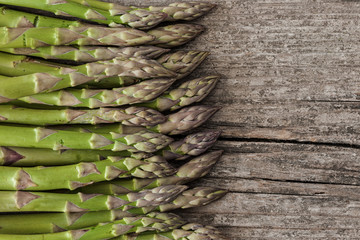 Asparagus on a table