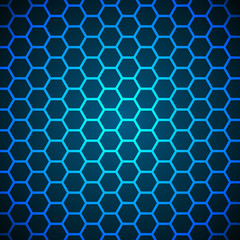 Hexagons technological background abstract science design vector illustration