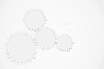 Modern abstract technology background gear wheel elements