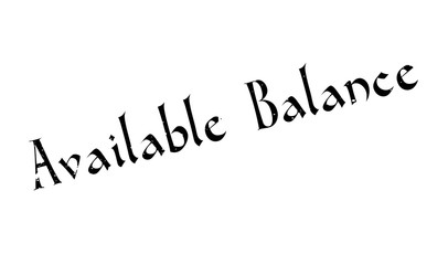 Available Balance rubber stamp. Grunge design with dust scratches. Effects can be easily removed for a clean, crisp look. Color is easily changed.