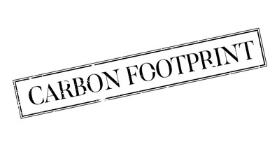 Carbon Footprint rubber stamp. Grunge design with dust scratches. Effects can be easily removed for a clean, crisp look. Color is easily changed.