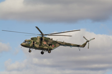 Fototapeta na wymiar russian war helicopter