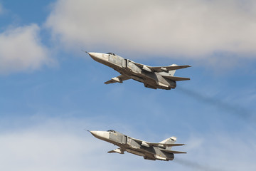two russian fighters su-24