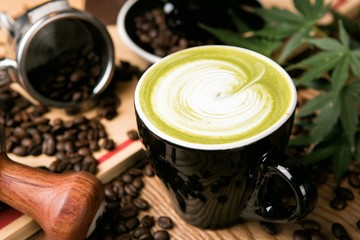 green tea latte, 그린티라떼