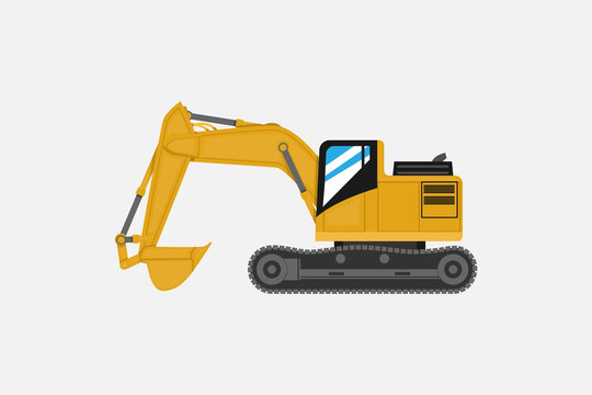 Excavator car truck  vector illustration