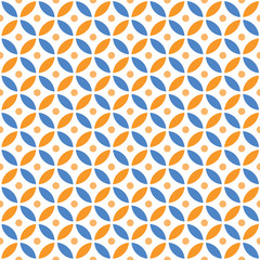 Seamless Intersecting Geometric Vintage Pattern